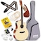 Pyle 41'' Inch   6-String Electric Acoustic Guitar - Guitar with Digital Tuner & Accessory Kit (Nature co PEAG200 - alternate 1